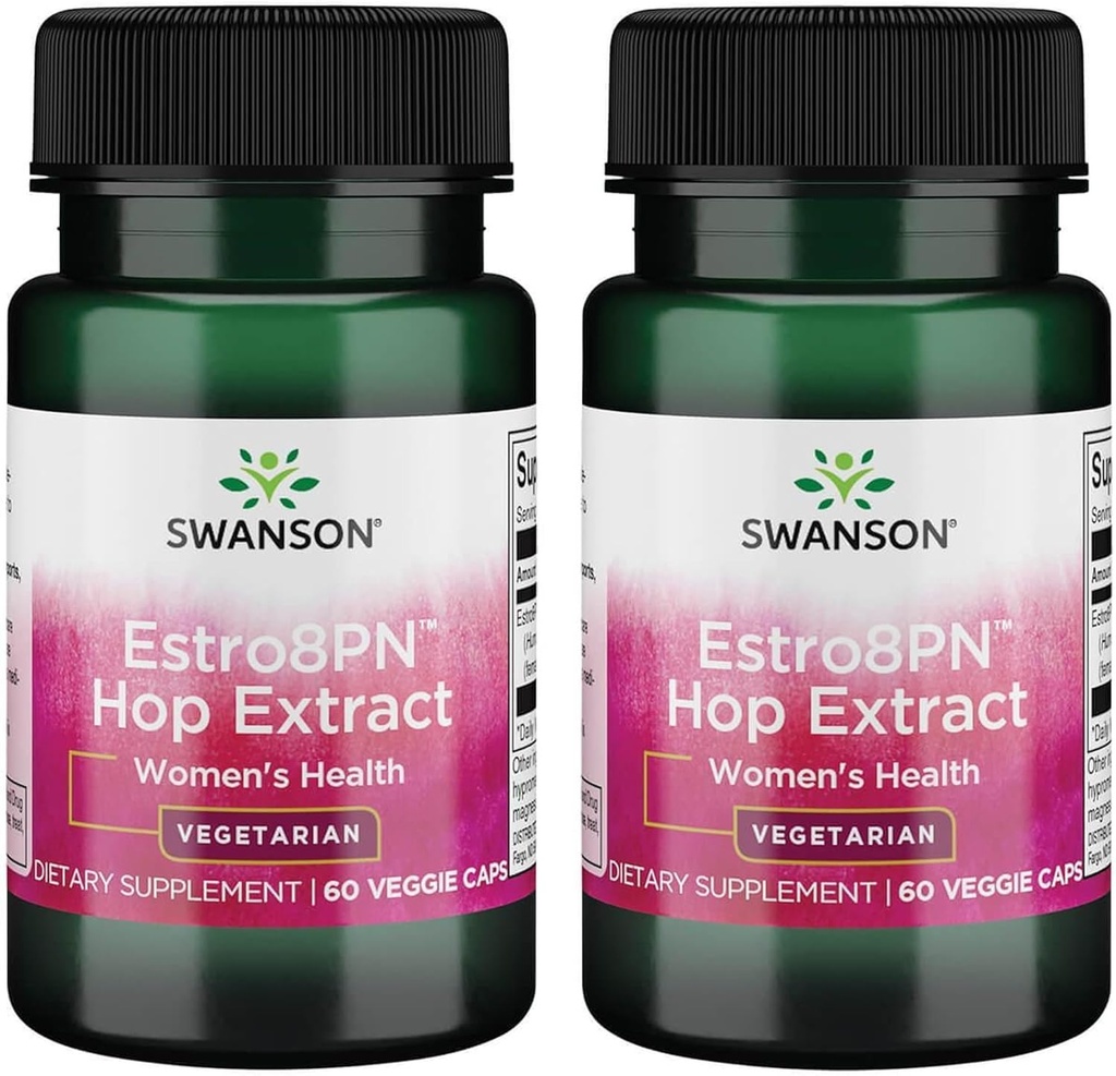 Swanson Estro8Pn Hop Extraieu 10 mg 60 Veg Caps (2 paquet)