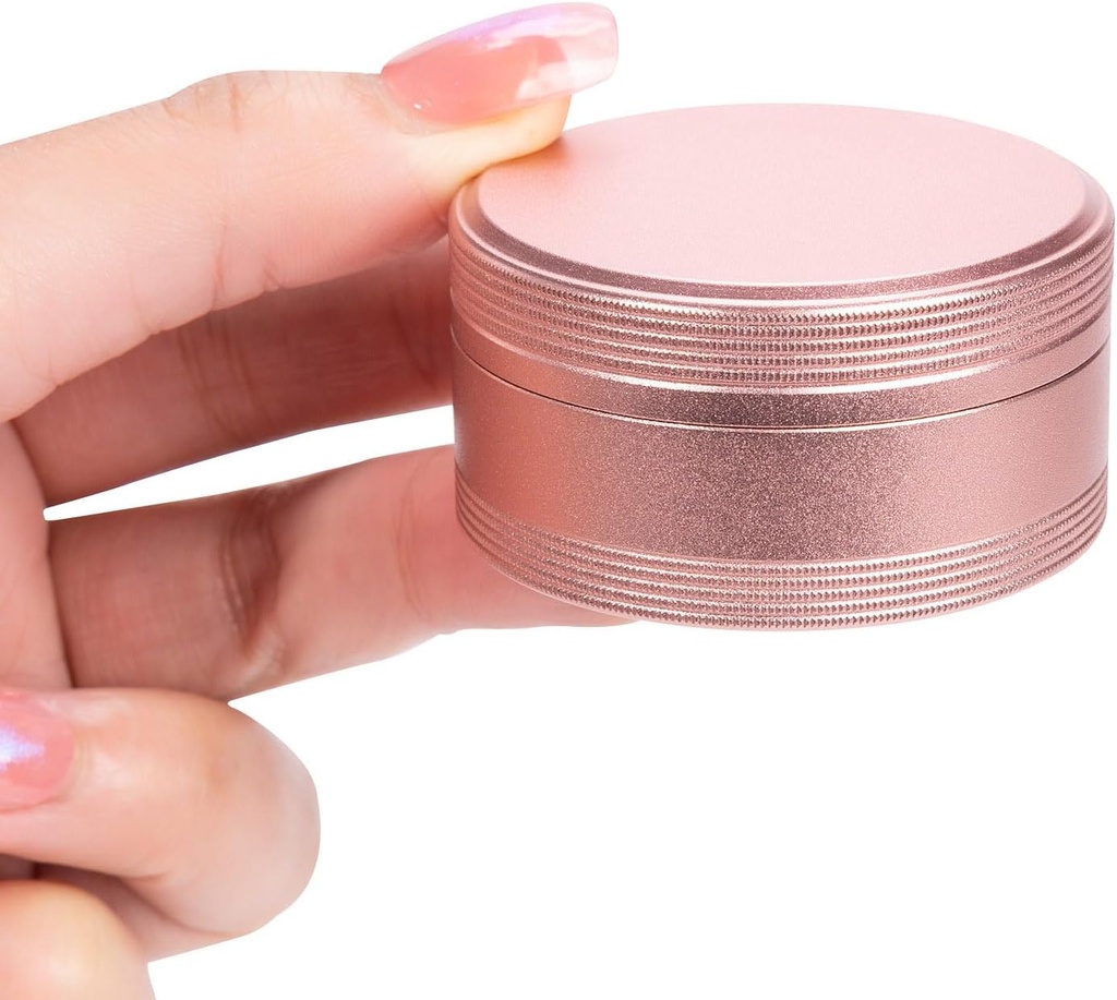 Metal Container Pill Case - Kotak Pil tahan air untuk Perjalanan Harian, HPill Hpder Single untuk Pocket Purse, Portabel Medicine Organizer, Ideal for Medication Fish Oils, Unique Gift Pink