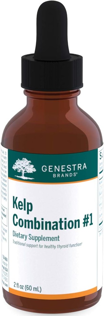 Genestra Brands Kelp Комбінація #1 Підтримує Bladderwrack, Бораг, Skullcap, американський Ginseng і Eleuthero 2 fl. oz.