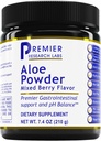 Premier Research Labs Aloe Powder - Aloe Vera Powder, Aloe Vera Drink Mix para pele e digestão, pó Aloe Barbadensis Leaf Extract com Acemanan, Freeze Seco - Berry misto, 7.4 Oz (30 Servings)