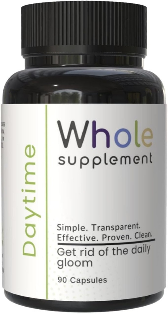 Daytime Nootropic Natural Daily Support - Clarté cérébrale, Santé cérébrale, Focus, Mood and Energy - Lions Mane, Ashwagandha, Same, Passion Flower – Profitez de votre journée!