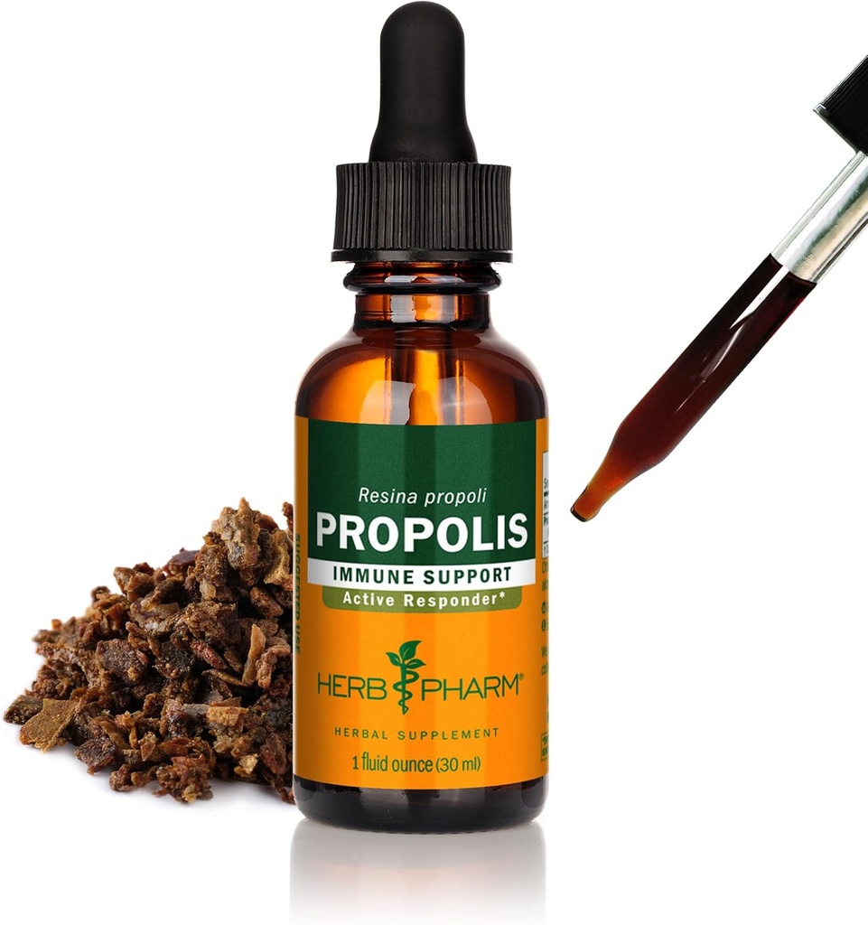 Herb Pharm Propolis Extracto para o soporte do sistema inmunitario