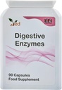 Ved Digestive Enzymes, Comprehensive Food Intolerance Complex, Targets Multiple Intolerances including Gluten, Lactose & Casein, 90 Vegan Capsules (45 Days Supply)