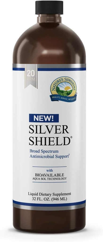 Nature's Sunshine Silver Shield Liquid, 32 Fl Oz 