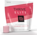Thrive Elite Protein Shake | Gluten-Free, Protein Blend with BCAAs, Probiotics & Enzymes | 16 Serving - Scoop Serves, Strawberry
