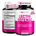 GOBIOTIX Lectin Defense - Lectin Blocker Supplement for Leaky Gut with MSM and Digestive Enzymes - Aids in Intestinal Health for Women and Men - Non-GMO + Gluten Free - 60 Capsules (1)