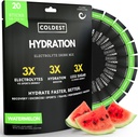 Coldest Hydration - Electrolytes Toz Packets - GMO & No Steel Sugar - Electrolyte İçki Mix - Easy Open Single-Serving Stick - Pack başına 20 Sticks (Watermelon)