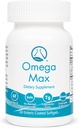 Omega Max - 60 Ct Enteric Coated, kein Burp Fish Oil I Omega-3 EPA DHA Supplement I Herz, Vision, Gehirn & Immununterstützung, 2000mg / Reservierung