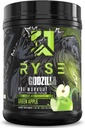 RYSE Godzilla X Noel Deyzel Pre Workout Powder - Green Apple - 400mg Caffeine, Citrulline & Beta Alanine을 가진 남자 & 여자를 위한 높은 자극 전 운동 - 에너지, 펌프 & 초점 - 20/40의 서빙