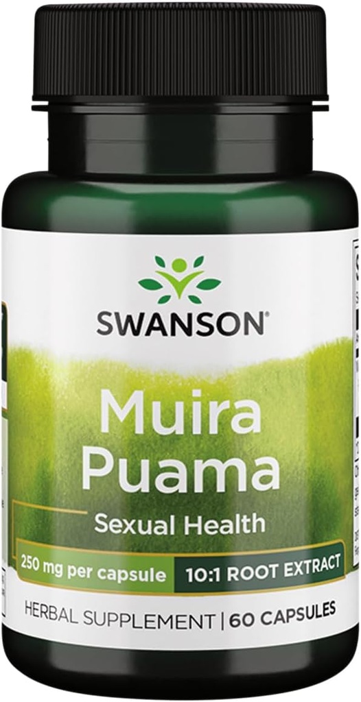 Swanson Muira Puama (10:1) 250 Milligram 60 kapslar