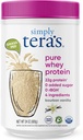 Ətraflı tera'nın Pure Whey Protein Tozu - Çim Fed Vanilla Whey Protein Toz, Clean, Sükansız, Sükansız, Kosher, rBGH-Free, Soysuz - 24 Oz