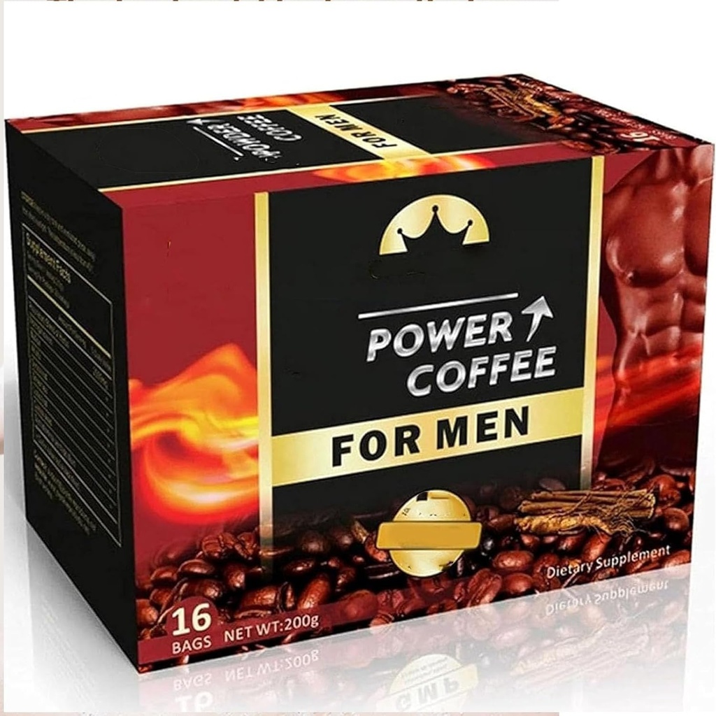 Cafè d'energia per a Men-African Powder per a l'home, els homes forts (1-box)