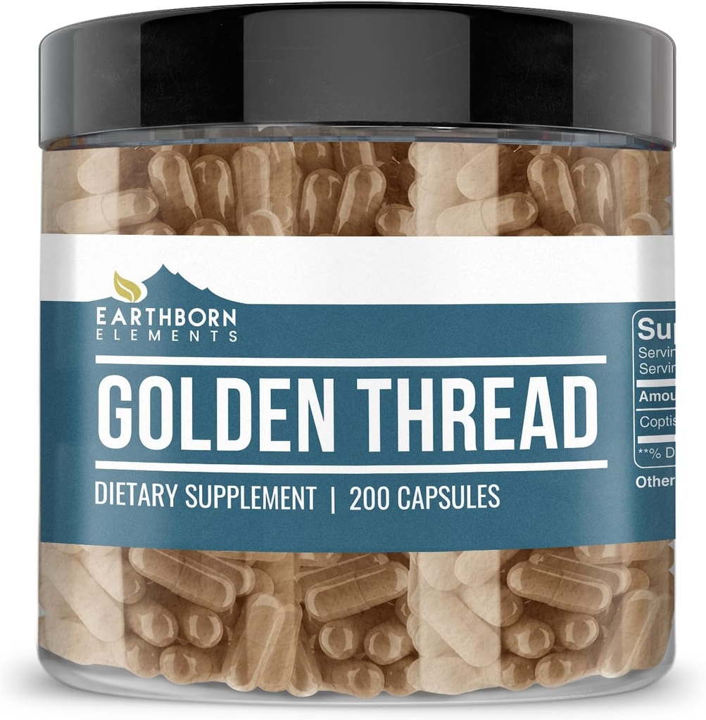 Земельні елементи Golden Thread 200 капсули, Pure & Undiluted, Ні добавки