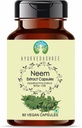 Neem Extract 500mg - 60 Vegetarische Kapseln | Azadirachta Indica | All Natural | 100% Vegan | Glutenfrei | GMP zertifiziert.