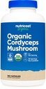 Nutricost Cordyceps Mushroom Capsules 1100mg, 90 Serv - CCOF Certified Made with Organic, Gluten Free, 550mg Per Capsule (180 Capsules)