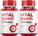 (2 Pack) Vital Grow XL Gummies - Officiële Formule - Injectieflacon Groeien XL Geavanceerde sterkte Formule, Vital Grow XL Reviews, Algemene Gezondheidsondersteuning 1000mg Maximale sterkte Wellness Supplement (120 Gummies)