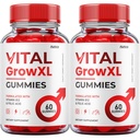 (2 Pack) Vital Grow XL Gummies - Official Formula - Vial Grow XL Advanced Strength Formula, Vital Grow XL Reviews, Overall Health Support 1000mg Maximum Strength Wellness Supplement (120 Gummies)