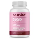 BESTVITE Coenzyme CoQ10 600mg per Capsule with Bioperine (60 Vegetarian Capsules) Naturally Fermented - No Titanium Dioxide - No Fillers - No Stearates - Vegan - Gluten Free - Non GMO