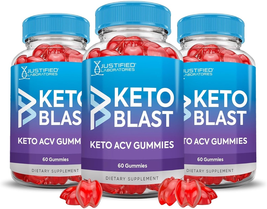 (3 Pack) Apple Cider Vinegar Gummies 1000MG Keto Blast Keto ACV Gummies Geavanceerde formule samengesteld met Granaatappel Beet Juice Powder B12 Vegan Non GMO 180 Gummys
