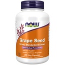 NOW Foods Supplements, Grape Seed 100 mg - Standardized Extract, Highly Concentrated Extract with a Minimum of 90% Polyphenols, with Vitamin C, 200 Veg Capsules