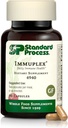 Standard Process Inc. Immuplex - Daily Immune Support Supplement with Folate, Iron, ויטמין C & ויטמין A - מינרלים תוספת עם חומרים נוגדי חמצון - 90 קפסולות