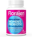 Florajen Moterys visiškai trilypūs Prebiotic + Probiotic + Postbiotic Digestive & Immunal Support - Fast- Early Relief from Conmedium & Bloating - Gluten- Vegan - Non- GMO - 30-Count