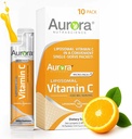 Aurora Nutrascience Micro-Pack Liposomal Vitamin C, Immune Support, 1000 mg Per Servering, Vegan, Gluten Free, Non-GMO, 10 Single Serve Packets, Orange