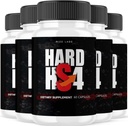Rize phòng thí nghiệm Hard HS4 Capsules cho Men's Health, thêm sức mạnh, hỗ trợ cho toàn bộ biểu diễn, Hard HS4 Công thức tối đa, Pastillas - gói 5(300 Capsules)
