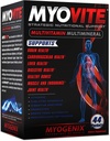 Myogenix Myovite Multivitamine pentru sportivi - Vitamine de înaltă performanță pentru bărbați și femei sportivi, Vitamine de zi cu zi pentru nutriție optimă, funcția musculară și sănătate generală, 44 Pachete pe cutie