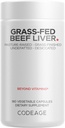 Codi d'Grass Fed Beef Liver suplementari Superfood, Quiet, sense cura, la carn de No-Defat, de Desiccat Glandulars Bovine Pils, Pasture Beefhavenes, No-GMOver, 180 Capules