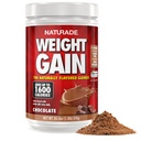 Naturade Weight Gain Nutrition Drink Mix for Healthy Weight Support, Balanced Calories with Protein, Vitamins & Minerals, Chocolate - 20.3 oz