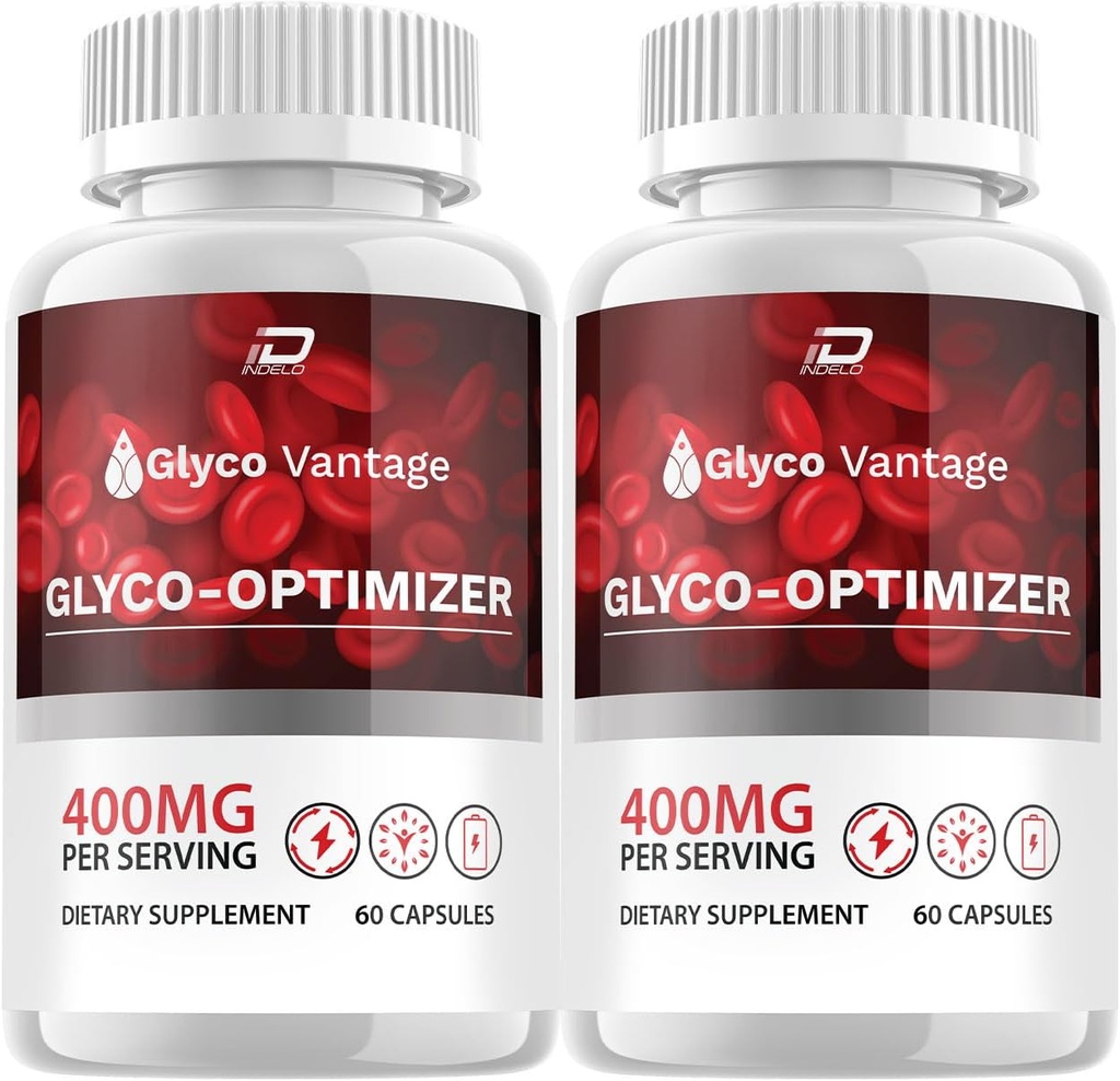 Glyco Vantage Capsules - GlycoVantage Advanced Supplement, All Natural Formula sağlam Levels, Maksimum Strength Daily Formula, Glyco Ventage Capsules Reviews (2 Paket - 120 Kapsül)