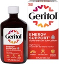 Geritol, Vitamina Líquida e Suplemento de Ferro, Suporte Energético, Contém alta potência B-Vitaminas e Ferro, Degustação agradável, Fácil de engolir, Sem Adoçantes Artificiais, Não-GMO, 12 Oz