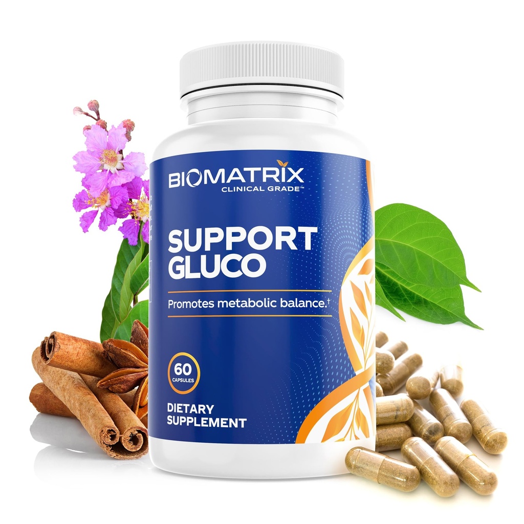 BioMatrix Metabolism Supplement for Men and Women, Cinnamon, Gymnema, Lipoic Acid, Vanadyl Sulfate, Chromium Picolinate, Bitter Melon (60 Capsules)