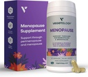 Vegan Menopause Supplements (60 kapsler) — Perimenopause og Menopause Vitaminer — kvinners kosttilskudd — Perimenopause Supplements for kvinner — Mattilskudd — Menopause Support