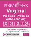Vaginal Prebiotic+Probiotic with Cranberry, 120 Billion CFU, 32 Strains, 150mg Prebiotics