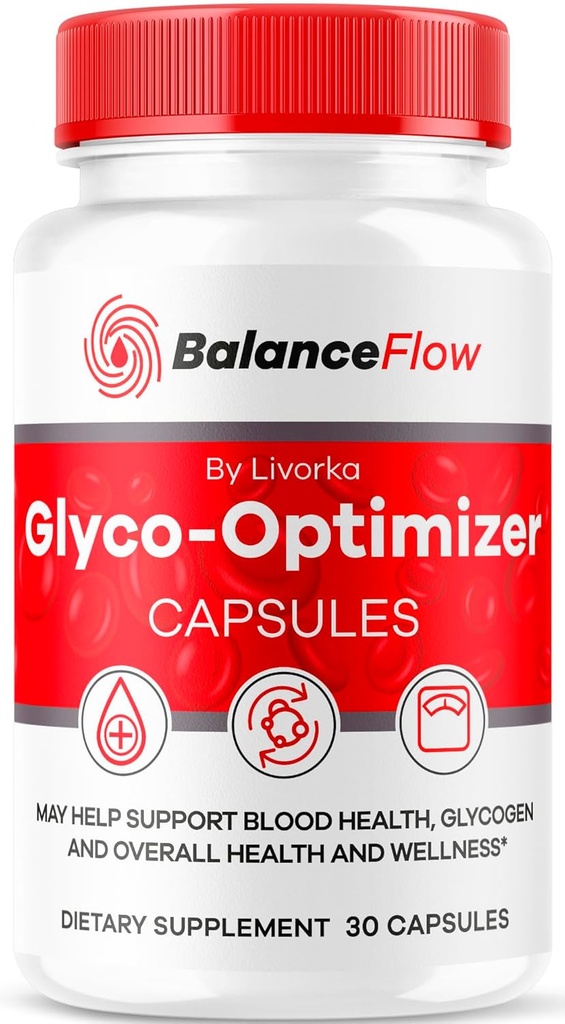 Balance Flow Glyco Optimizer, Balance Flow, Balance Flow Glycol Optimizer Supplement, BalanceFlow Support Capsules, Balance Flow Blood Support Advanced Formula, 30 cápsulas para 1 mes