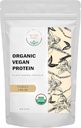 Organic Vegan Protein Toz - Bitki əsas protein, Vanilla Flavor - Qeyd Süt, Lactose Pulsuz, No Sugar əlavə, Gluten Pulsuz, Soy Pulsuz, Non-GMO, Ketogenic Vegan Mix - 1 lb, 16 Ounce