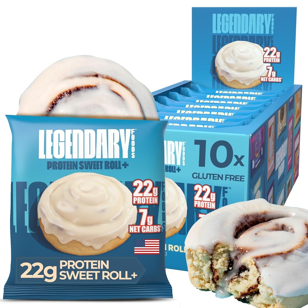 Liberary Challs 22g Protein Canyella Roll - High Protien Bars, Baix Carb Meal Meck, índex de mida baixa Glycèmic, Guten Free Sncks - Sweet Sugar, Keto i Amamic Diabetic 10-Pck