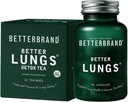 Betterbrand Better Lungs Health Pack - BetterLungs & BetterLungs Detox 茶盒 - 每日复苏卫生补编 - 15X 草药茶袋+60卡普尔