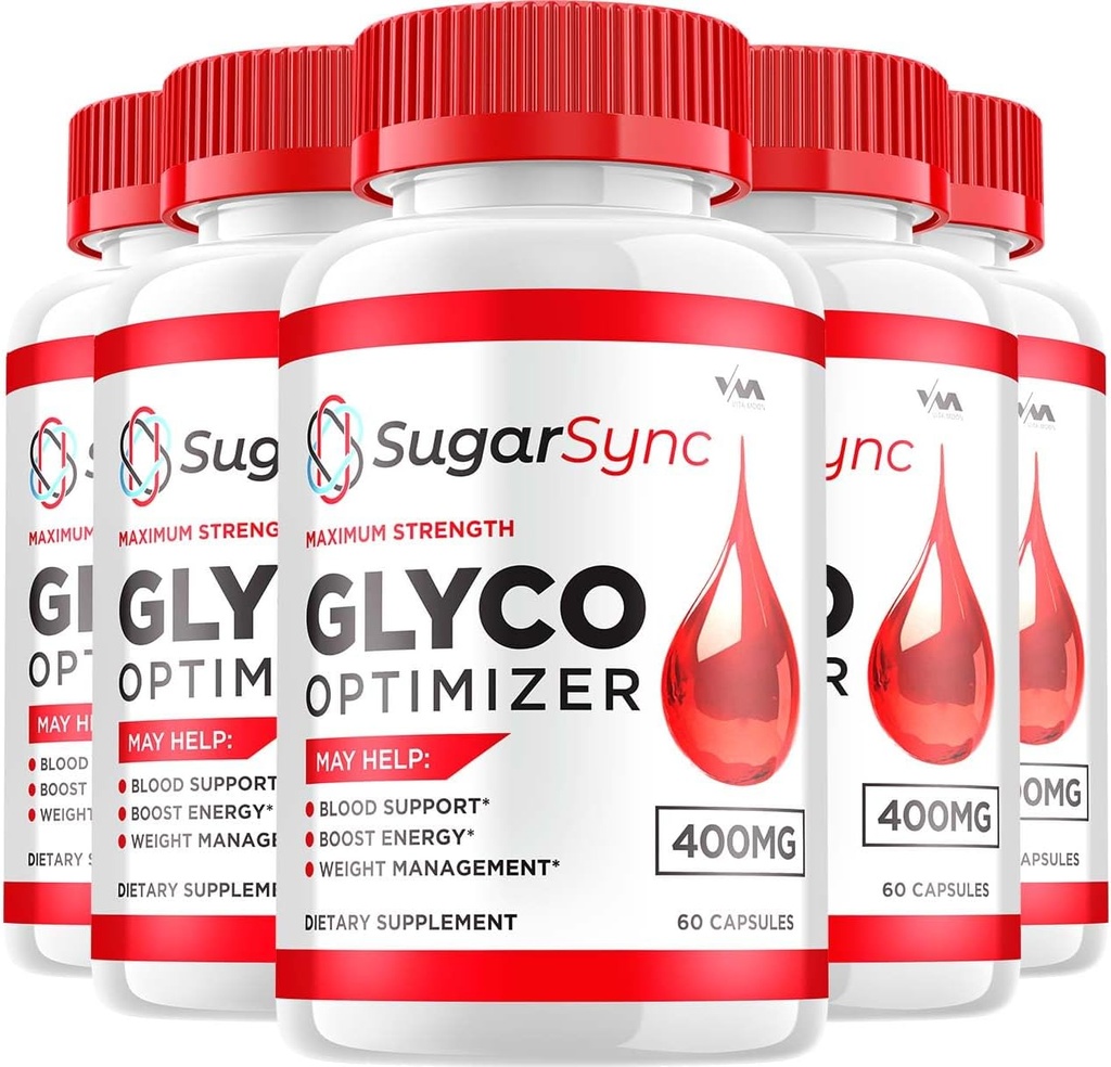 (5 Pack) SugarSync Glycogen – Sugar Sync Capsule Cleaner, Sugar Sync Pills, Advanced Formula for Overall Wellness, SugarSync Reviews, 300 Capsules