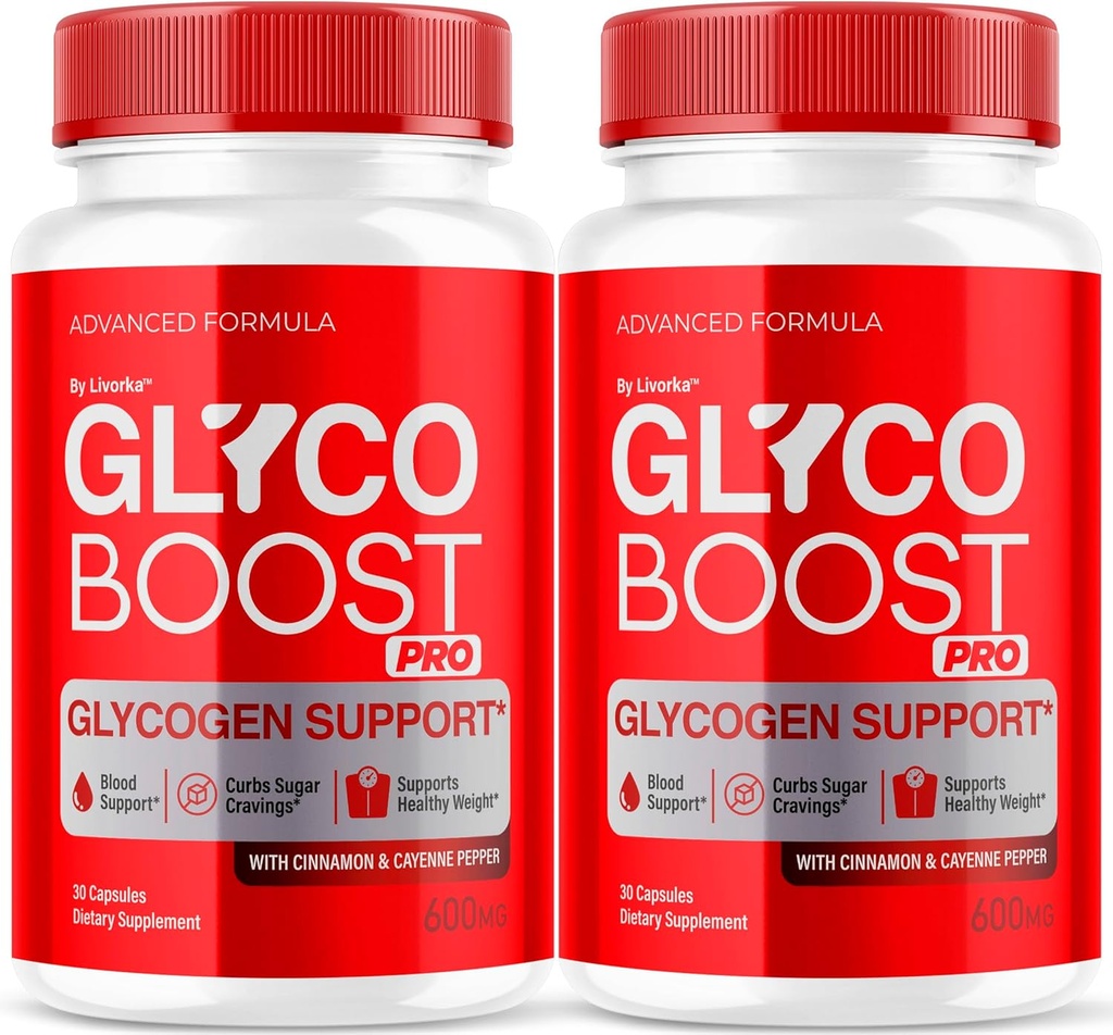 (2 Pack) Glyco Boost Pro Glyco Optimizer - Resmi GlycoBoost Pro Advanced Formula Blood Capsules, Glycobounce Pro Glycogen Supplemen Maksimum Kekuatan Semua Ingreasi Natural, 2 Bulan