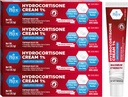 MED Pride Hydro Cortisone (Hydrocortisone) Cream 1% Bulk Pack de 4 X 1 Oz Anti-Itch Ointment para Rash, Eczema, Bug Bites
