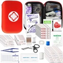 ערכת עזרה ראשונה עבור Home Hiking Camping בחוץ ספורט, 275 Pieces Survival Supplies חירום Kit, Mini Gear Bag with Basic First-Aid Essentials for Emergency Cases
