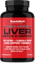 MuscleMeds Detox i obrony wątroby, Czyszczenie, Formuła naprawy - Herbal Liver Supplement Supplement, NAC, Ostrze mleka silimaryny, 60 Służenie