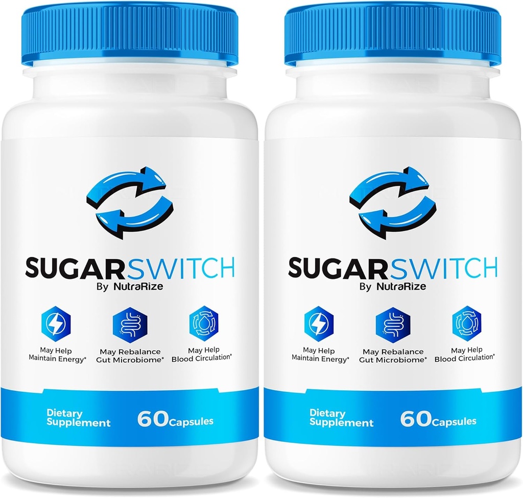 NutraRize (2 Pack) Sugar Switch Pills, Resmi Sugarcial SugarSwitch Capsules, All- Natural Blood Formula untuk Heally Levels, Sugar Switch 24 SugarSwitch 2 Pectin Review (120 Capsules)