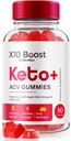 NutraRize X10 khởi động Keto + ACV Gummies cao cấp Weight Loss, Xem lại (60 Gummies)