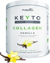 Keto Collagen Protein Powder com MCT Oil – Keto e Paleo Friendly Grass Fed and Pasture Created Hydrolyzed Collagen Peptides – Se encaixa baixo carboidrato Diet e Keto Snacks – KEYTO Vanilla Flavor