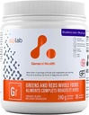 ATP LAB - Greens and Reds whole Foods 240g (Blueberry Acai Flavour) - Athletic Greens Powder Superfood - Improve Mood and Circulation - Reduce Pressure