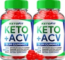 (2 Pack) Ketofit ACV Gummies Advanced 1000mg, KetoFit Keto + ACV Gestione del peso Gummies Aceto di sidro di mele Keto Fit Integratore alimentare Ketofit Gummies Recensioni Vitamina B12 B6 (120 Gummies)